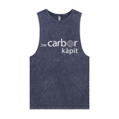 LCK White Logo - Unisex Stone Wash Barnard Tank