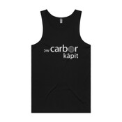 LCK White Logo - Mens Lowdown Singlet